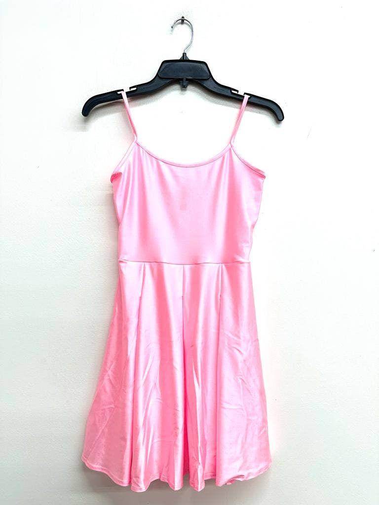 D13761 Pleat Spa. Mini Dress