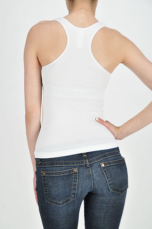 0531 Stretchy Ribbed Seamless Racerback Tank Top.
