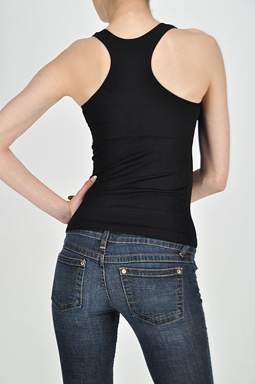 0531 Stretchy Ribbed Seamless Racerback Tank Top.