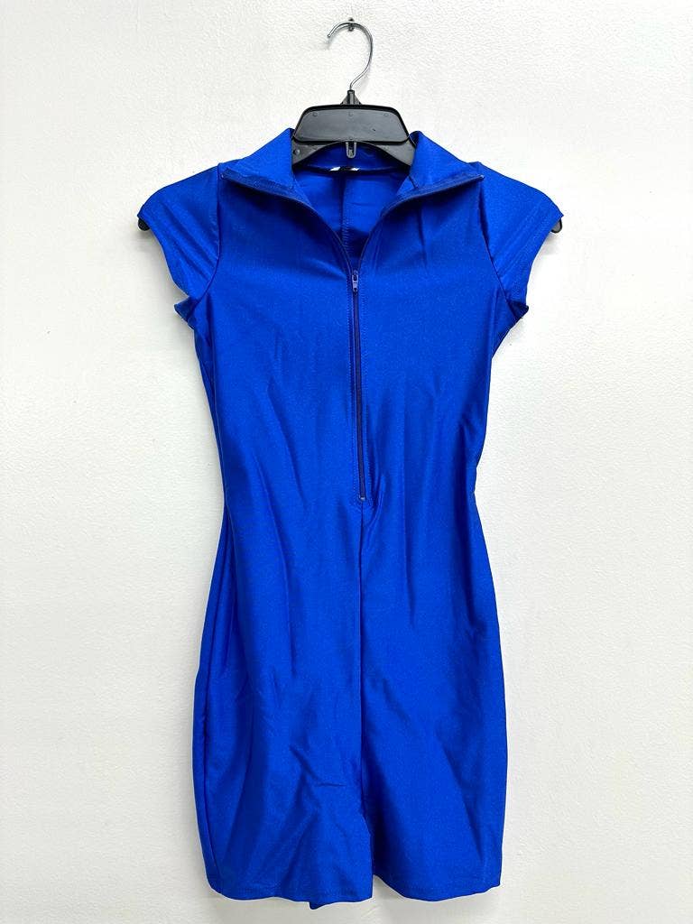 J5317 Front Zipper Nylon Romper