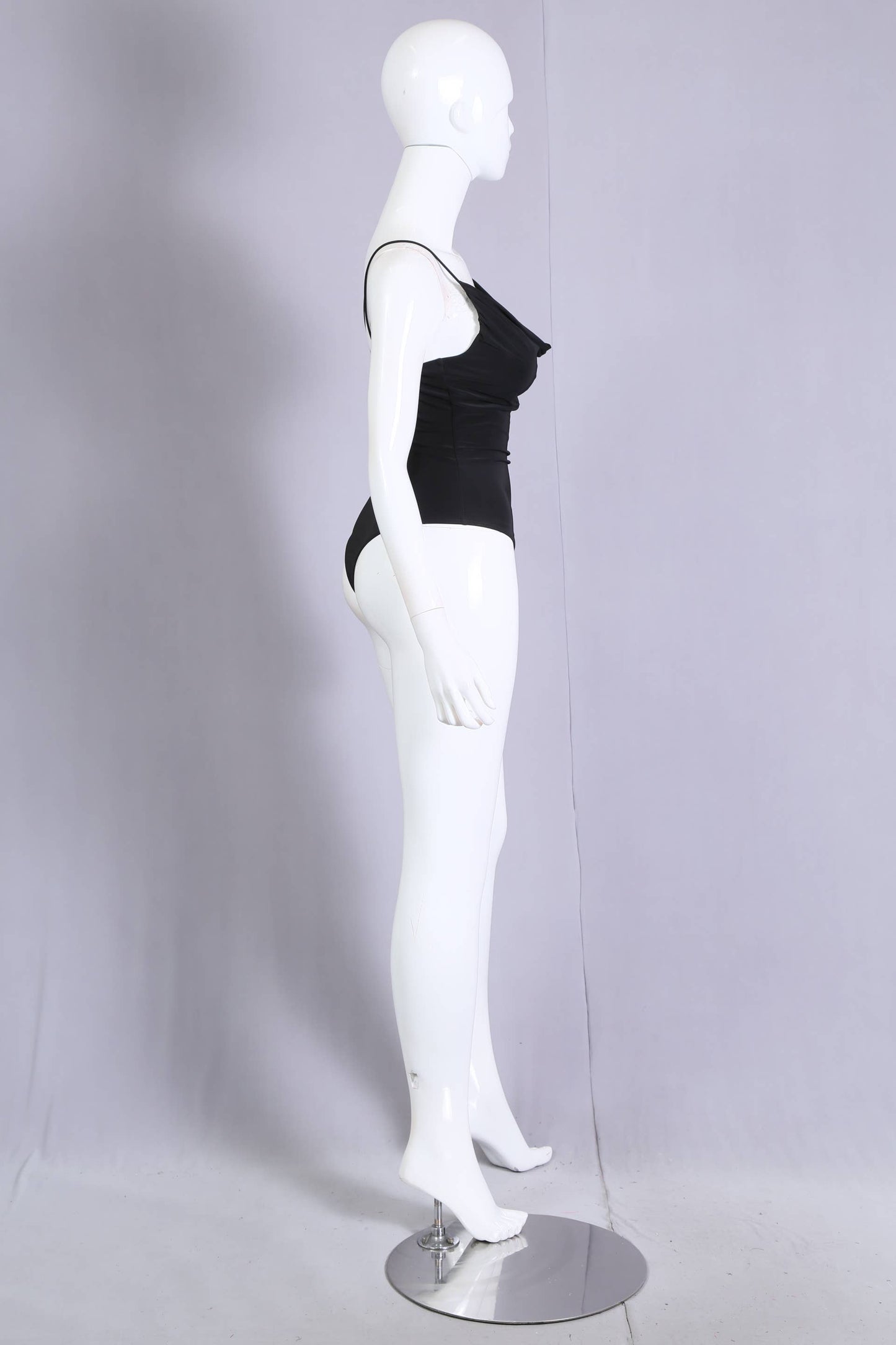 J4777 Cowl Neck Lined Bodysuit