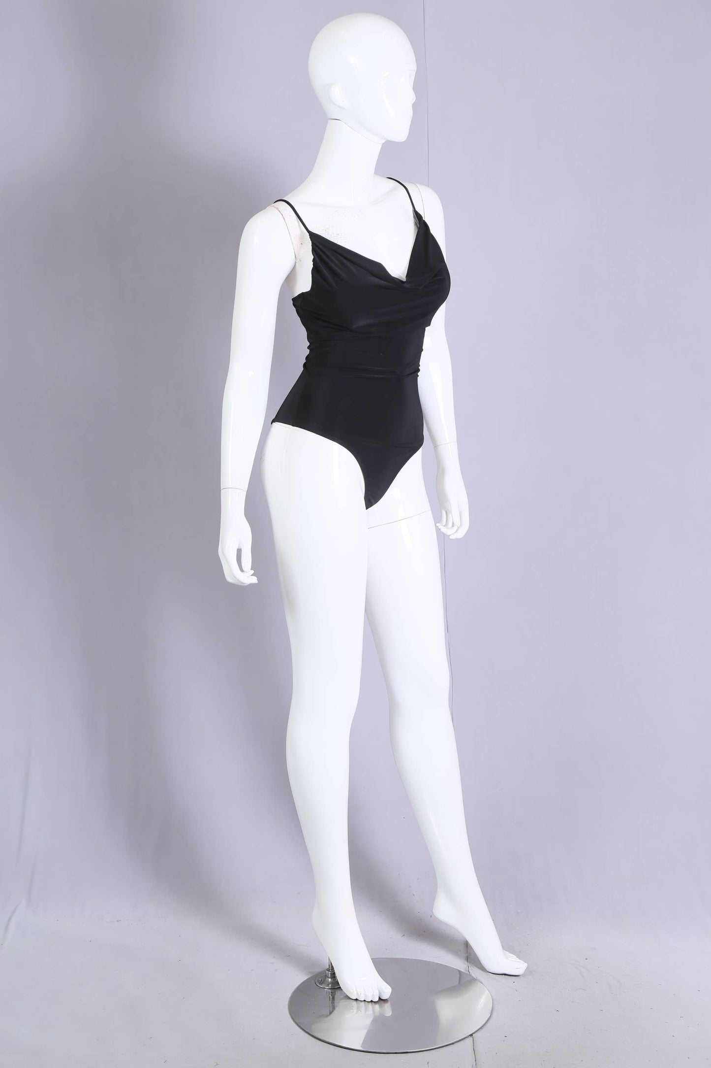 J4777 Cowl Neck Lined Bodysuit