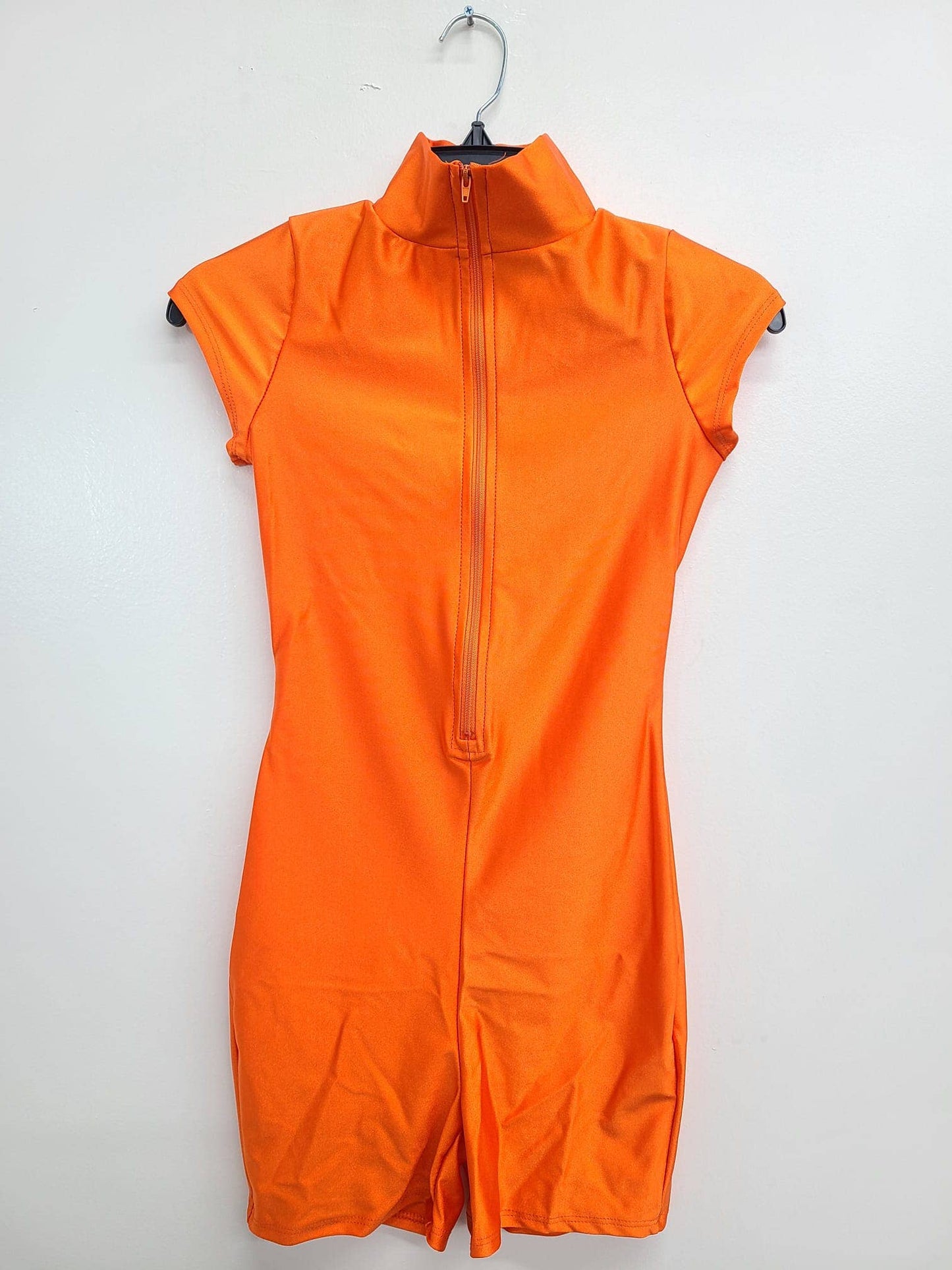 J5317 Front Zipper Nylon Romper