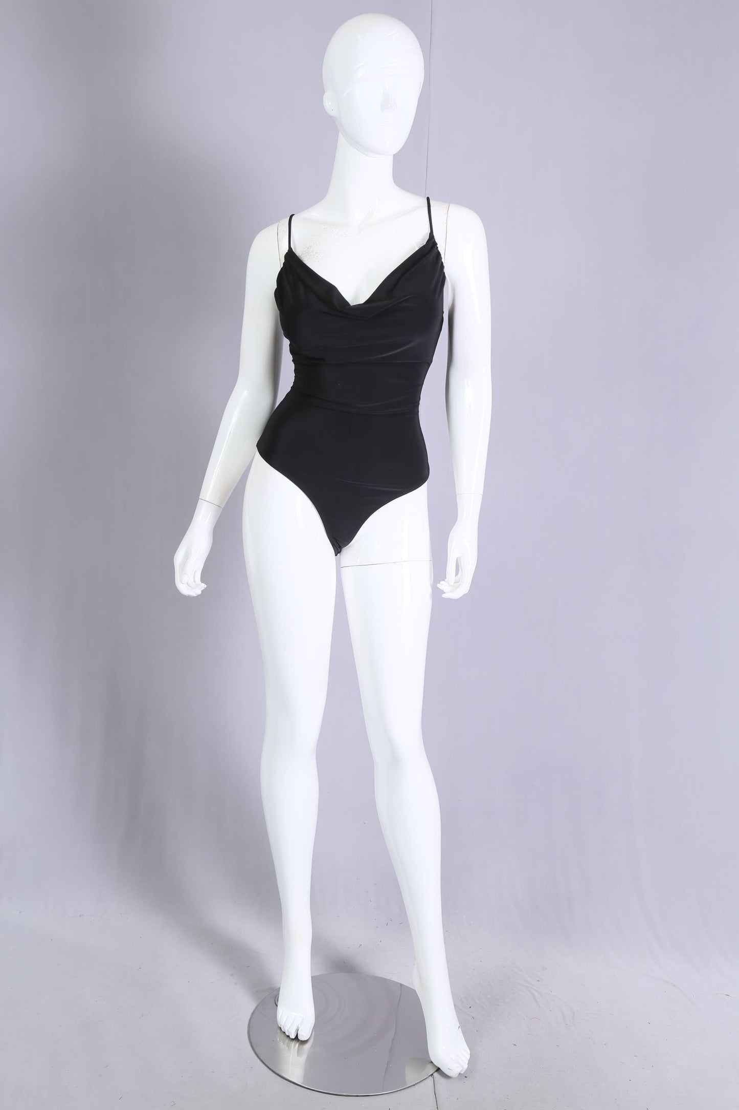 J4777 Cowl Neck Lined Bodysuit
