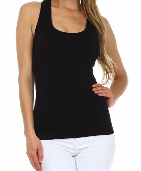 0531 Stretchy Ribbed Seamless Racerback Tank Top.