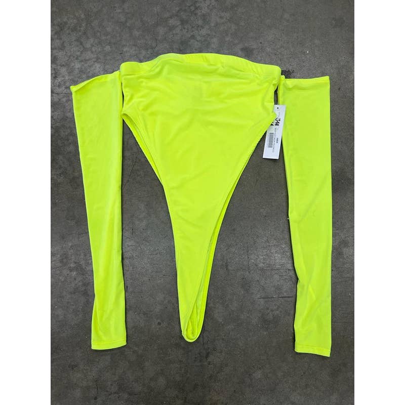 J4859 Thumbhole High Cut Lined Bodysuit