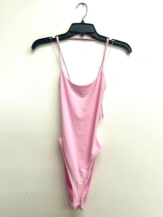 J6246 Cross Back Snap Button Spaghetti Sexy Bodysuit